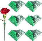 150 Pcs Floral Water Tubes with Rubber Caps Floral Picks Green 6 Inch Extendable Vials Fresh Stem Cut Flower Water Tubes Leak-Proof and Portable Arrangements Supplies for Flower Stem Florist Supply