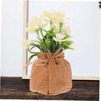 Ipetboom Realistic Phalaenopsis Orchid Bonsai Potted Faux Flowers for Home and Office Decoration Lifelike Artificial Phalaenopsis Pot for Table Bedroom Living Room DIY Floral Arrangement