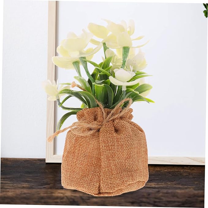Ipetboom Realistic Phalaenopsis Orchid Bonsai Potted Faux Flowers for Home and Office Decoration Lifelike Artificial Phalaenopsis Pot for Table Bedroom Living Room DIY Floral Arrangement