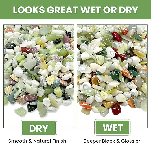 Pebbles for Indoor Plants,3/8 Inch Mixed Color Gravel, Polished Decorative Stones Colorful River Rock for Plants - for Succulent, Cactus, Fish Tank, Vase, Bird Bath, Garden Landscaping 6LB