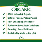 Espoma Organic Potting Soil Mix - All Natural Potting Mix For All Indoor & Outdoor Containers Including Herbs & Vegetables. For Organic Gardening, 8qt. bag. (Pack of 4)