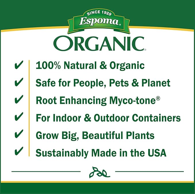 Espoma Organic Potting Soil Mix - All Natural Potting Mix For All Indoor & Outdoor Containers Including Herbs & Vegetables. For Organic Gardening, 8qt. bag. (Pack of 4)
