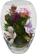 Luxury Orchid Arrangement | Preserved Orchids in Glass Vase | Long-Lasting Flowers for Anniversary, Wedding, or Corporate Gifts