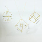 ZOOELAY Mini Air Plants Holders Metal Geometric Hanging Airplants Plant Hanger Airfens Display Stand Planter Hanging Airplants Frame Decor 6PCS