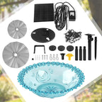 DDcafor Solar Water Fountain Pumps Hanging Bird Bath Fountain Solar Powered Cascading Bird Bath Water Fountain 3 Tier Bird Bath Solar Pump for Fountain
