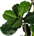 Artificial Fiddle Leaf Fig Tree-5 FT Fake Plant with Nursery Planter,Fake Plants for Home Office Living Room Decor Indoor