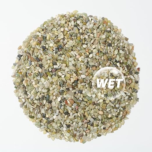 2lbs Natural Gravel Pebbles for Succulents and Cacti, 1/5 Inch Decorative River Stones – Perfect for Vases, Aquariums, Terrariums, and Outdoor Gardening, Mixed Colors (Jade, 2 Pounds)