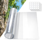 Extra Thick Tree Trunk Protector Guard-79 L x 15.9" W PET Plastic Wrap for Iguana & Cat Prevention, DIY Plant Greenhouse Including Waterproof Transparent Acrylic Double-Sided Adhesive