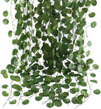 12 Pack 84Ft Artificial Vines Hanging Greenery Garland Leaves Wall Room Ceiling Decor Fake Vines for Home Kitchen Bedroom Garden Wedding Jungle Party Enchanted Forest Decorations