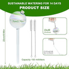 4 Pack Plant Watering Globes - 150ml Self-Watering Bulbs, Automatic Plant Waterer for Indoor & Outdoor Potted Plants, Vacation Plant Care Essential, Decorative Glass Design (150ml/5.12oz)