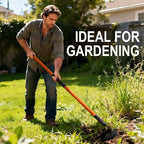 Nohovu Garden Hoe Tool, 58 Inches Hoe Garden Tool with Fiberglass Long Handle, Heavy Duty Garden Hoe for Weeding