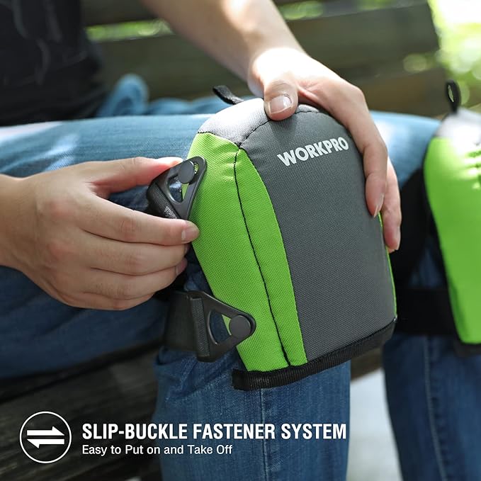 WORKPRO Garden Knee Pads For Unisex-Adult, Flooring Kneepads with Foam Padding, Comfortable Kneeling Cushion for Gardening, House Cleaning, Construction Work