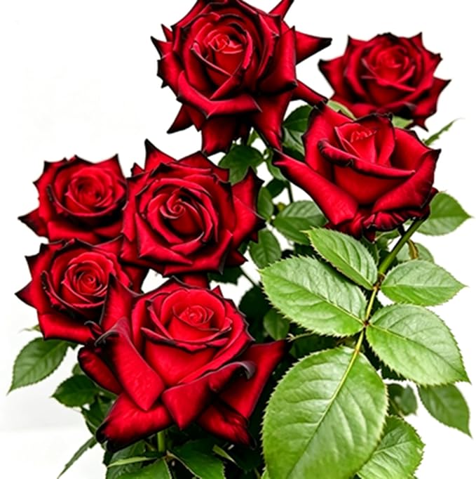 Rare Rose Seeds, 500 Pcs, Sunset Colored Blooming Plants for Garden Flower Beds, Borders & Cut Flowers, Prolific Outdoor Rose Seeds Thriving in Full Sun & Well-Draining Soil (Red)