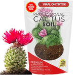 Professional Cactus Soil Mix Large 2.2 Quarts Ready to Use, Premium Fast Draining Potting Soil for Cactus and Succulents, Peat Moss Coco Coir Perlite Dolomite Blend Indoor Plant Soil Made in USA