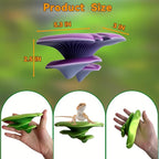 Mushroom Decor for Reptile Tank, Fish Tank, Pet-Safe Bearded Dragon Tank Accessories, Realistic Terrarium Plants for Crested Geckos, Frogs,Realistic Habitat Ornament (Lavender Silver)