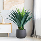 3.5ft Artificial Agave Plant, 42 Inch Tall Faux Agave Plants in Black Pot, Fake Floor Plant Outdoor Indoor for Front Porch Patio Home Office Door Step Hotel Desert Style Decor 1PCS