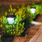 GOFORWILD Shepherd Hook 2 Pack Black, 33 inches Tall, Made of Premium Metal for Garden Decor, Plant Hanger, Lantern Hook, Solar Light Hanging, 7011