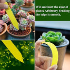 Mziart 120Pcs 4 Inches Plastic Plant Tags Waterproof Nursery Garden Plant Labels Stakes Pot Markers, Multicolor