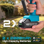 SEESII Chainsaw 6 Inch Mini Electric Chainsaw Cordless Battery Powered, 2026 Upgraded Hand Held Saw with 2x2000mAh Battery for Wood/Trees Trimming, Chain Saw Gift for Men Dad Husband Fathers Gardener