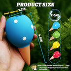 Terracotta Self Watering Spikes, 4 Pack Watering Globes for Indoor Outdoor Plants, Slow Release Plant Self Watering Planter Insert Devices for Travel, Vacation, Garden Care, Cute Small Ball Shape