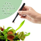 8 Pieces Carnivorous Plant Fly Trap Feeding Tweezers Food Tongs 8 Styles Black Tongs Carbon Fiber Food Tweezers for Pitcher Plants Butterwort Mealworm Feeding, 4.7 Inch Long