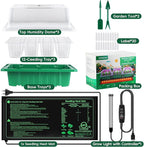 Verdenu 3PK Seed Starter Kit with Grow Light and Heat Mat, 36-Cells Indoor Large Seed Starter Tray with Humidity Dome, Adjustable LED Lighting for Seed Germination, Propagation of Vegetables