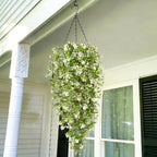 Waipfaru 8pcs Fake Hanging Plants, Artificial Hanging Flowers Faux Ivy Pothos Vines Greenery for Wall Home Bedroom Living Room Aesthetic Kitchen Office Aesthetic Kitchen Indoor Outdoor Decor
