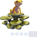 Westant Mushroom Decor for Reptile Tank, Fish Tank, Pet-Safe Bearded Dragon Tank Accessories, Realistic Terrarium Plants for Leopard Geckos, Crested Geckos, Tree Frogs, Snakes (Forest, Cluster Cap)