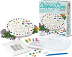 4M: Make Your Garden: Stepping Stone - DIY Ceramic Yard Decor Kit, All-in-1 Art & Craft Set, 7.5" Mold, Decorate W/Beads-Glitter-Stones, Kids Ages 8+