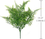 PASYOU Artificial Shrubs, Plastic Plants Fake Bushes Grass Greenery Leaves Shrub Bush Home Garden Indoor Outdoor Verandah Wedding Party DIY Table Arrangement Decoration Planting Filler 8 Bundles