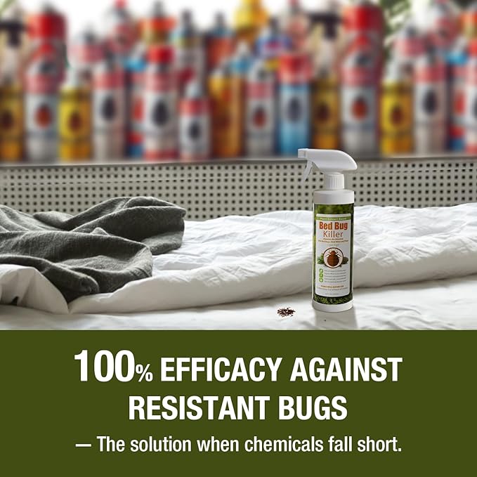 Bed Bug Killer 3 oz EcoVenger by EcoRaider,Travel Size,100% Kill Efficacy, Bedbugs & Mites, Eggs & The Resistant, USDA BIO-Certified, Plant Extract Based & Non-Toxic, Child & Pet Safe