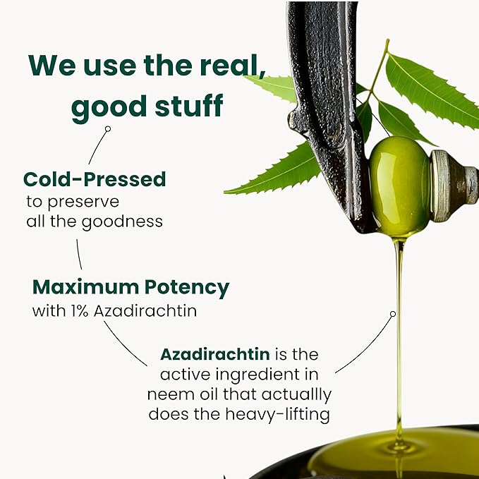 Neem Oil for Plants (Makes 30 Bottles) with Spray Bottle & Essential Oils for Indoor Houseplants & Outdoor Gardens, Natural Leaf Shine