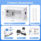 Indoor Mushroom Growing Kit Mushroom Cultivation Equipment Includes Humidity Control, Air Circulation Fans and Mushroom Grow Box