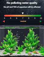 2 Pack Aquarium Decor Plastic Plants Extra Large Artificial Fish Tank Plants Tall Fish Tank Decorations- Green 12" Tall