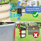 Energetic Solar Powered Garden Lights with Dusk to Dawn Sensors, Magnetic Solar Lights Outdoor, Waterproof, 3000K Warm White, LED Fence Lighting for Planter Raised Beds, FCC, Black, 4 Pack