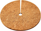 Coconut Coir Mulch Mat, 11.8 in Round Weed Barrier Disc, Natural Biodegradable Coco Fiber Tree Protection Mat, Moisture Retention Mulch Ring for Indoor Outdoor Garden Plants Landscaping, Multi-Count