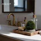 2 Pack Small Fake Plants in Cement Planter for Bathroom Decor, 6.1/5.7 Inch Artificial Plants Indoor, Small Faux Plants Indoor for Home Room Bedroom Farmhouse Kitchen Office Decor - Boxwood