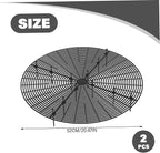 Plant Pot Cover, 2PCS 20 inch Round Hollow Plastic Planter Cover with Stakes, Adjustable Flower Protector Cat Digging Stopper for Indoor Outdoor Plant Covers from Animals