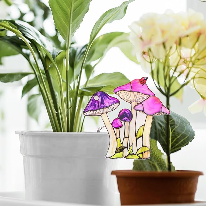Mushroom Gifts for Women, Hanging Plant Planter for Indoor Outdoor Garden, Mothers Day Birthday Gifts for Mom Grandma from Daughter Son, Mushroom Lover Plant Pots Accessories