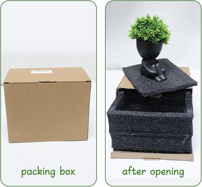 Zerzsy Fake Plants Artificial Succulents Plants for Room Bathroom Home Office Desk Cute Fake Plant Decoration - Set of 1