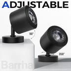 Barrina TR40a Track Grow Lights for Indoor Plants, 15°-60° Adjustable Beam Angle, 40W 4000K Full Spectrum LED Plant Light, High PPFD Spotlight Grow Lamps with Timer for House Plants, 1-Pack, Black