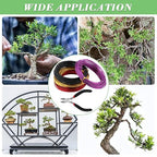 4 Roll Bonsai Wire,with Hand Plier Aluminum Bonsais Training Wire Anodized Aluminum Bonsai Wire Tools for Fine Trunk & Branch Control(Size:4 Roll)