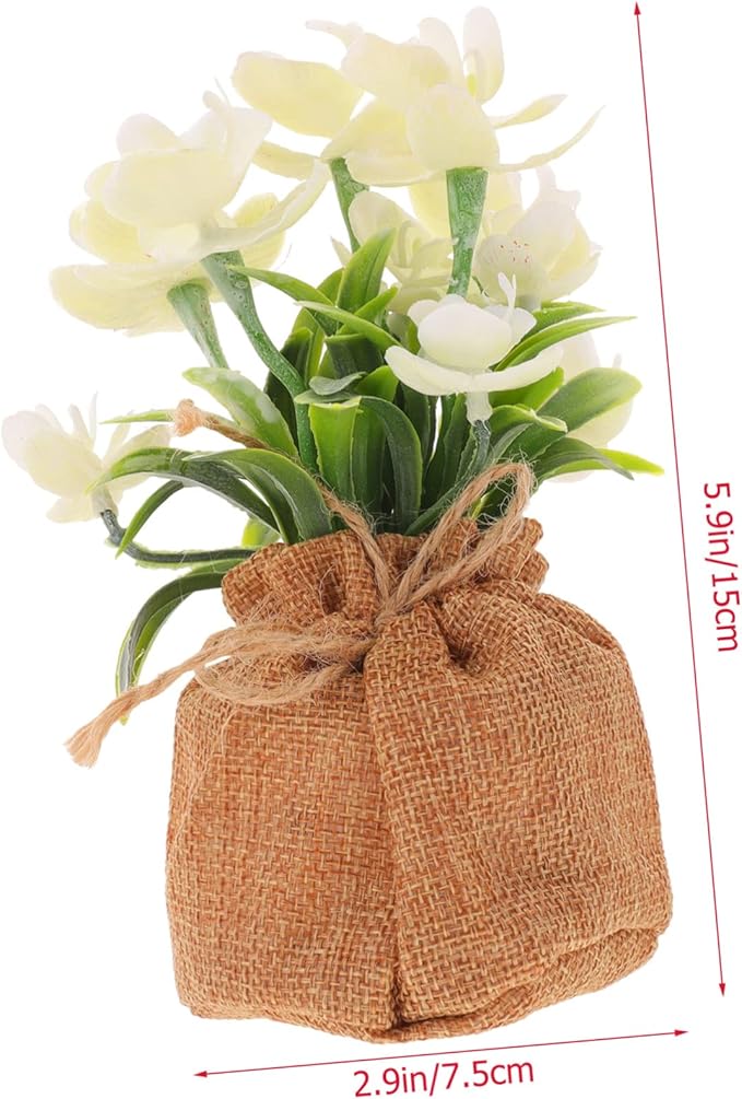 Zerodeko Realistic Faux Phalaenopsis Orchid with Pot Simulation Potted Flower for Living Office Bedroom Decor Creative Artificial Bonsai Home and Festival
