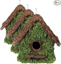 SuperMoss (56012) Maison Birdhouse with Chain, 11 by 12-Inch, Fresh Green (Pack of 3)