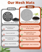 50PCS Flower Pot Hole Mesh Pad, 4 inch Rounds Drainage Hole, Plant Pot Drainage Mat, Plant Potting Mat to Prevent Soil Loss, Gardening Gifts for Friend