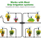 5/16 Inch Blank Drip Irrigation Tubing, 60FT Distribution Hose for Garden, Greenhouse & Raised Beds, Flexible UV-Resistant Watering Line for Drip Irrigation Systems