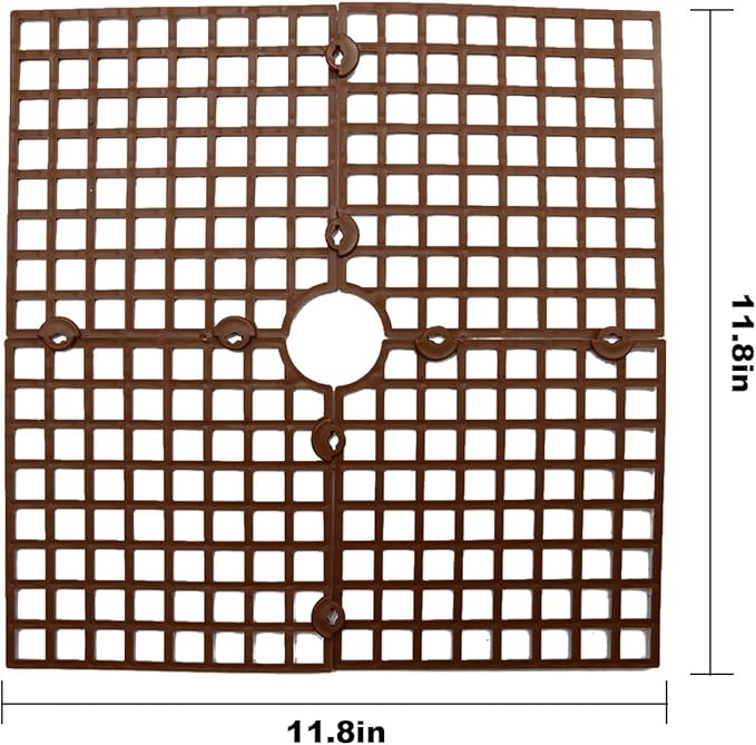 3 Pcs Plant Pot Cover Plant Protector from Animal 11.8" Plant Pot Grid with Center Cutout Cuttable Flower Cover Soil Protectors