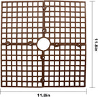 3 Pcs Plant Pot Cover Plant Protector from Animal 11.8" Plant Pot Grid with Center Cutout Cuttable Flower Cover Soil Protectors