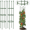 LOMNYIY Garden Trellis, Tomato Cage Tall Plant Support Climbing Vines Flowers Stands Cucumber Trellis Plant cage(Tall 55.1 inches，2 Pack)