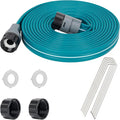 LINEX Sprinkler Soaker Hose 15 ft for Garden Lawn Watering Hose with Stakes